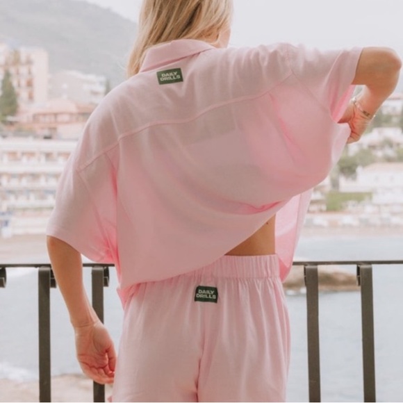 Daily Drills Tops - Daily Drills Set Linen Lounge Set XS/S